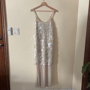 Zara Sequin Sleeveless Dress
